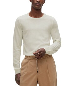 【送料無料】 ヒューゴボス メンズ ニット・セーター アウター Men's Wool Slim-Fit Sweater Open White