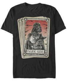 【送料無料】 フィフスサン メンズ Tシャツ トップス Star Wars Men's Classic Darth Vader Dark Side Tarot Card Short Sleeve T-Shirt Black