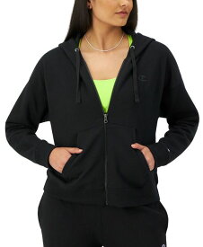 【送料無料】 チャンピオン レディース パーカー・スウェット フーディー アウター Women's Powerblend Full-Zip Fleece Hoodie Black