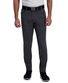 【送料無料】 ハガー メンズ カジュアルパンツ ボトムス The Active Series Slim Fit Flat Front 5-Pocket Tech Pant Dark Grey