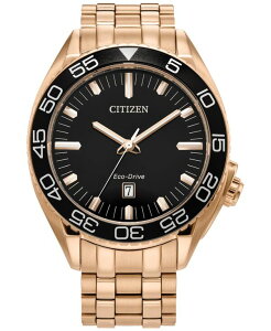�V�`�Y�� �����Y �A�N�Z�T���[ �r���v T�V���c Citizen Eco-Drive Men's Sport Luxury Rose Gold-Tone Stainless Steel Bracelet Watch 42mm Rose Gold-tone �S�[���h
