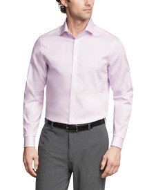【送料無料】 カルバンクライン メンズ シャツ トップス Men's Steel Plus Regular Fit Modern Pin Cord Dress Shirt Pink Lavender