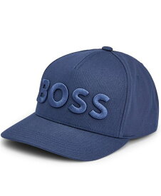 【送料無料】 ヒューゴボス メンズ 帽子 アクセサリー Men's Embroidered Logo Five-Panel Cap Dark Blue