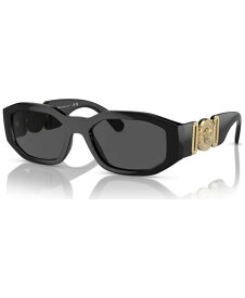 【送料無料】 ヴェルサーチ メンズ サングラス・アイウェア アクセサリー Unisex Sunglasses VE4361 Biggie BLACK GOLD / DARK GREY