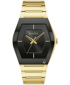�u���o �����Y �A�N�Z�T���[ �r���v �~�j T�V���c Bulova Men's Gemini Gold-Tone Stainless Steel Bracelet Watch 40mm Gold �S�[���h