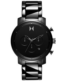 【送料無料】 エムブイエムティー メンズ 腕時計 アクセサリー Men's Chrono Ceramic Black Bracelet Watch 45mm Black