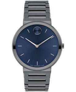 ���o�h �����Y �A�N�Z�T���[ �r���v T�V���c Movado Men's Bold Horizon Swiss Quartz Ionic Plated Gray Steel Watch 40mm Gray �O���[