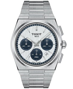 eB\bg Y ANZT[ rv TVc Tissot Men's Swiss Automatic Chronograph PRX Stainless Steel Bracelet Watch 42mm No Color