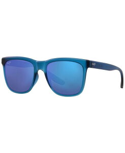 yz }ECW Y TOXEACEFA ANZT[ Unisex Polarized Sunglasses MJ00069155-Z 55 Blue Matte