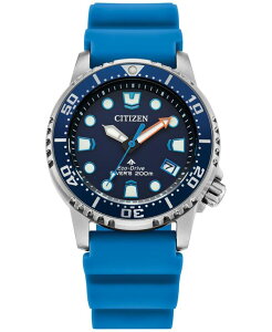 �V�`�Y�� �����Y �A�N�Z�T���[ �r���v Citizen Eco-Drive Unisex Promaster Dive Blue Strap Watch 37mm Blue �u���[