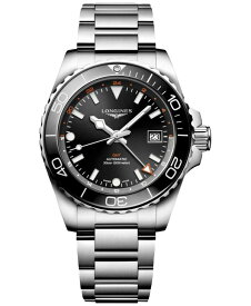 【送料無料】 ロンジン メンズ 腕時計 アクセサリー Men's Swiss Automatic HydroConquest Stainless Steel Steel Bracelet Watch 41mm Sunray Black