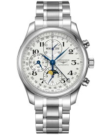 【送料無料】 ロンジン メンズ 腕時計 アクセサリー Men's Swiss Automatic Chronograph Master Stainless Steel Bracelet Watch 42mm No Color