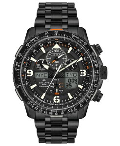 �V�`�Y�� �����Y �A�N�Z�T���[ �r���v T�V���c Citizen Eco-Drive Men's Analog-Digital Promaster Skyhawk A-T Black Stainless Steel Bracelet Watch 46mm No Color �u���b�N