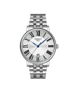 �e�B�\�b�g �����Y �A�N�Z�T���[ �r���v T�V���c Tissot Men's Swiss Carson Premium Stainless Steel Bracelet Watch 40mm Silver �V���o�[