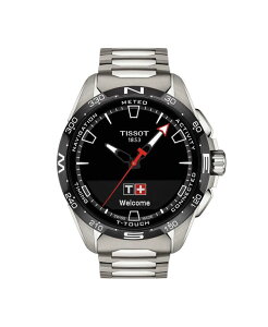 �e�B�\�b�g �����Y �A�N�Z�T���[ �r���v Tissot Men's Swiss T-Touch Connect Solar Titanium Bracelet Smart Watch 48mm Silver �V���o�[