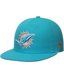 【送料無料】 ニューエラ メンズ 帽子 アクセサリー Men's Dolphins Aqua NFL Omaha 59FIFTY Hat Aqua