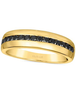 �� ���@�� �����Y �A�N�Z�T���[ �����O Le Vian Exotics Men's Blackberry Diamond Band (1/2 ct. t.w.) in 14k Yellow Gold �C�G���[
