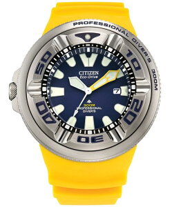 �V�`�Y�� �����Y �A�N�Z�T���[ �r���v Citizen Eco-Drive Men's Promaster Dive Yellow Strap Watch 48mm Yellow �C�G���[