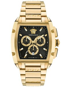���F���T�[�` �����Y �A�N�Z�T���[ �r���v Versace Men's Swiss Chronograph Dominus Gold Ion Plated Bracelet Watch 42x50mm Ip Yellow Gold �C�G���[