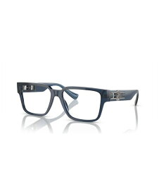 【送料無料】 ヴェルサーチ メンズ サングラス・アイウェア アクセサリー Men's Eyeglasses VE3346 Blue Transparent