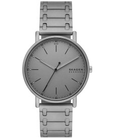 【送料無料】 スカーゲン メンズ 腕時計 アクセサリー Men's Signatur Three Hand Gray Stainless Steel Watch 40mm Gray