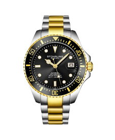 【送料無料】 ストゥーリング メンズ 腕時計 アクセサリー Men's Japanese Seiko NH35 Automatic Self Wind Movement Diver Watch Stainless Steel Bracelet Black