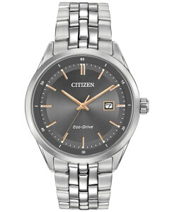 �V�`�Y�� �����Y �A�N�Z�T���[ �r���v T�V���c Citizen Men's Eco-Drive Stainless Steel Bracelet Watch 41mm BM7251-53H Silver �V���o�[