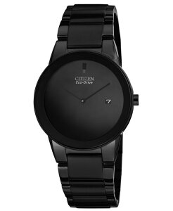 �V�`�Y�� �����Y �A�N�Z�T���[ �r���v T�V���c Citizen Men's Eco-Drive Axiom Black Ion-Plated Stainless Steel Bracelet Watch 40mm AU1065-58E No Color �u���b�N