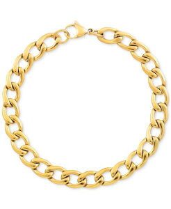 V AC X~X Y ANZT[ uXbgEoOEANbg TVc LEGACY for MEN by Simone I. Smith Curb Chain Bracelet in Stainless Steel Gold-Tone S[h