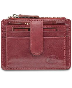 �}���V�[�j �����Y �A�N�Z�T���[ ���z Mancini Men's Equestrian2 Collection RFID Secure Card Case and Coin Pocket Red ���b�h