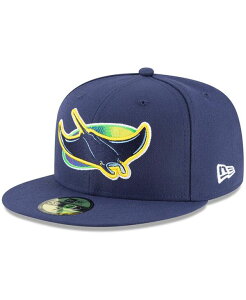 �j���[�G�� �����Y �A�N�Z�T���[ �X�q New Era Men's Tampa Bay Rays Alternate Authentic Collection On-Field 59FIFTY Fitted Hat Navy �l�C�r�[