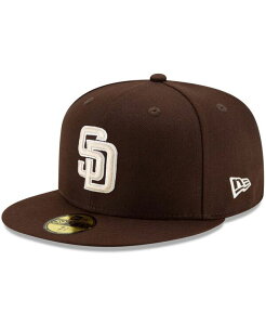 �j���[�G�� �����Y �A�N�Z�T���[ �X�q New Era Men's Brown San Diego Padres Alternate Authentic Collection On-Field 59FIFTY Fitted Hat Brown �u���E��