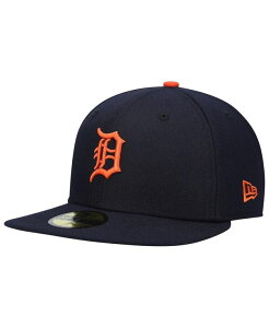 �j���[�G�� �����Y �A�N�Z�T���[ �X�q New Era Men's Navy Detroit Tigers Authentic Collection On-Field Road 59FIFTY Fitted Hat Navy �l�C�r�[