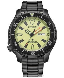 �V�`�Y�� �����Y �A�N�Z�T���[ �r���v T�V���c Citizen Men's Promaster Automatic Dive Black Ion-Plated Stainless Steel Bracelet Watch 44mm Black �u���b�N