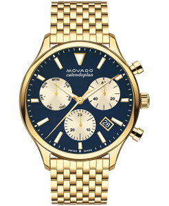 ���o�h �����Y �A�N�Z�T���[ �r���v T�V���c Movado Men's Heritage Yellow Ionic Gold-Tone Plated Steel Bracelet Watch 43mm Gold-Tone �S�[���h