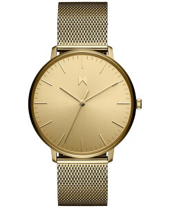 yz GuCGeB[ Y rv ANZT[ Men's Legacy Slim Gold-Tone Mesh Bracelet Watch 42mm Gold
