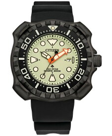 【送料無料】 シチズン メンズ 腕時計 アクセサリー Eco-Drive Men's Promaster Black Strap Watch 46mm Black