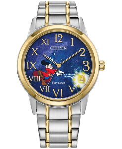 �V�`�Y�� �����Y �A�N�Z�T���[ �r���v T�V���c Citizen Eco-Drive Men's Apprentice Sorcerer Mickey Two-Tone Stainless Steel Bracelet Watch 40mm Two-tone