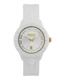 【送料無料】 ヴェルサス ヴェルサーチ メンズ 腕時計 アクセサリー Men's 3 Hand Date Quartz Tokyo White Silicone Watch 43mm White