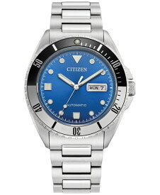【送料無料】 シチズン メンズ 腕時計 アクセサリー Men's Automatic Sport Luxury Stainless Steel Bracelet Watch 42mm Silver-tone
