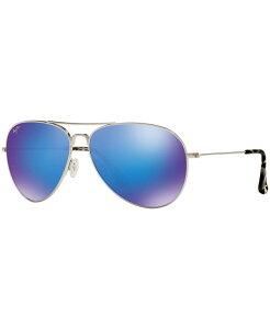 yz }ECW Y TOXEACEFA ANZT[ Polarized Mavericks Sunglasses 264 SILVER SHINY/BLUE MIRROR POLAR