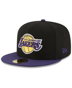 �j���[�G�� �����Y �A�N�Z�T���[ �X�q �L���b�v New Era Los Angeles Lakers Basic 2 Tone 59FIFTY Fitted Cap Black/Purple �u���b�N