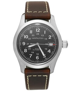 �n�~���g�� �����Y �A�N�Z�T���[ �r���v ���U�[ Hamilton Men's Swiss Automatic Khaki Field Brown Leather Strap Watch 38mm H70455533 None �J�[�L