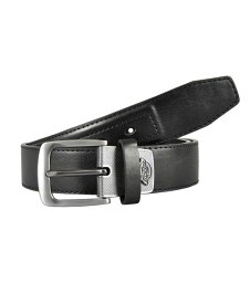 【送料無料】 ディッキーズ メンズ ベルト アクセサリー Men's Industrial Strength Metal Logo Tab Belt Black