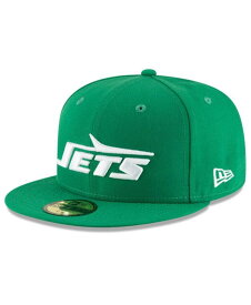 【送料無料】 ニューエラ メンズ 帽子 アクセサリー Men's Green New York Jets Omaha Throwback 59FIFTY Fitted Hat Green