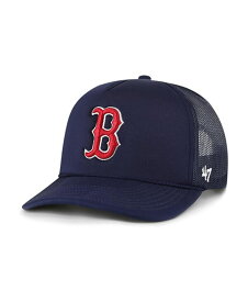 【送料無料】 47ブランド メンズ 帽子 アクセサリー Men's Navy Boston Red Sox Foamo Trucker Snapback Hat Navy