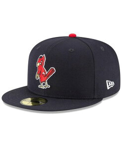 �j���[�G�� �����Y �A�N�Z�T���[ �X�q �E�[�� New Era Men's Navy St. Louis Cardinals Cooperstown Collection Wool 59FIFTY Fitted Hat Navy �l�C�r�[