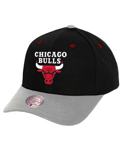 �~�b�`�F��&�l�X �����Y �A�N�Z�T���[ �X�q Mitchell & Ness Men's Black Gray Chicago Bulls Pro Crown Adjustable Hat Black Gray �u���b�N