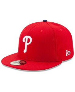 j[G Y ANZT[ Xq New Era Philadelphia Phillies Authentic Collection 59FIFTY Cap Red