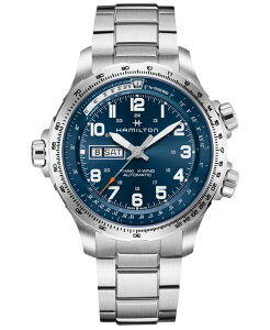 �n�~���g�� �����Y �A�N�Z�T���[ �r���v T�V���c Hamilton Men's Swiss Khaki X-Wind Aviation Stainless Steel Bracelet Watch 45mm Stainless Steel �J�[�L